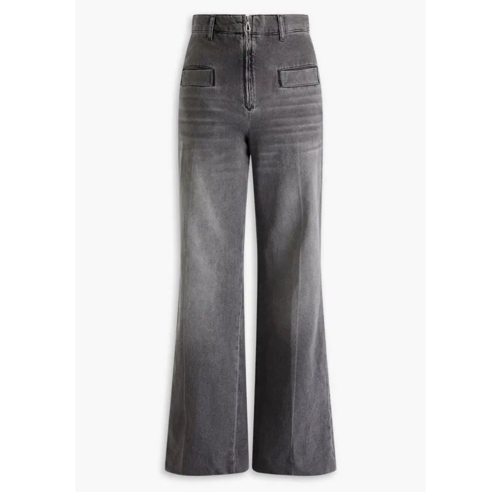 Sandro Women's Charcoal Straight Leg Jeans